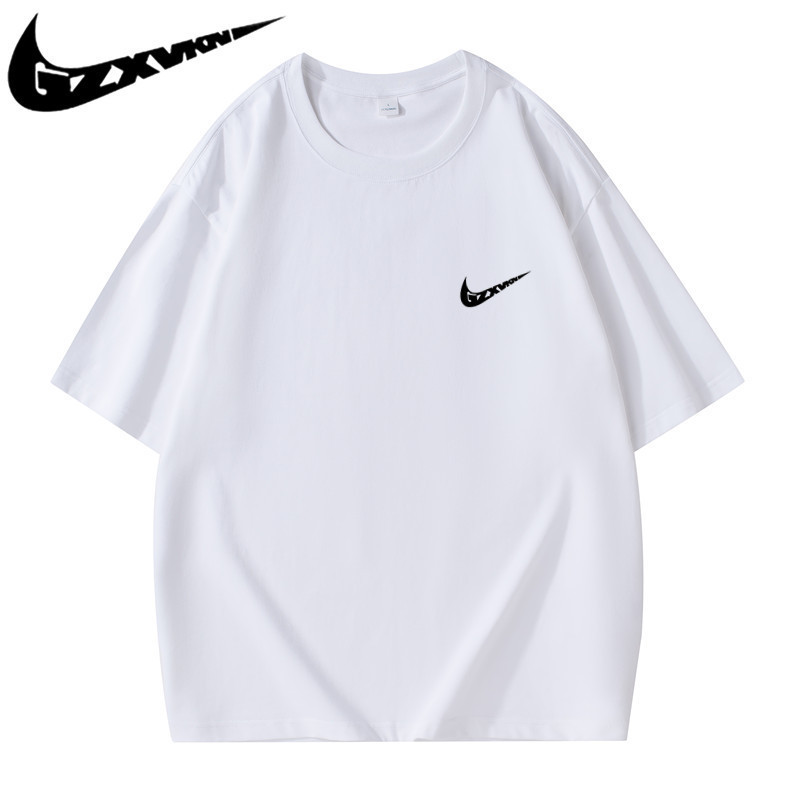 High-End Men's Short-Sleeved Men's T-Shirt 2023 Summer New Casual Sports Pure Cotton Men's Loose Half-Sleeved T-Shirt