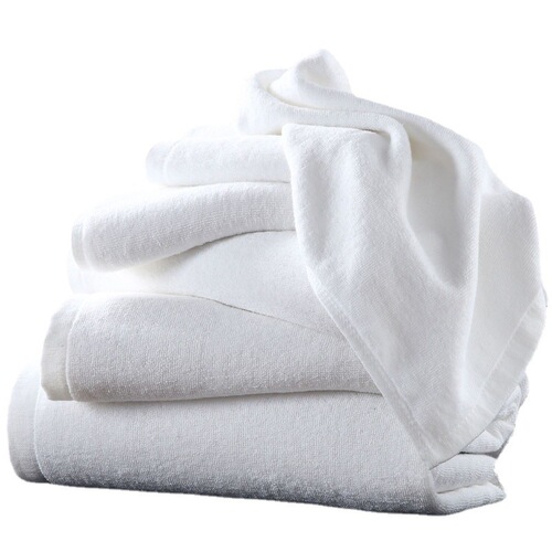 Five-star hotel B&B pure cotton towel white 32 thread cotton face towel factory direct supply logo