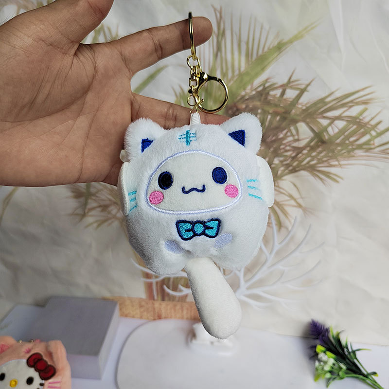 Popular Lollipop crossdressing Sanrio felpa colgante bolsa llavero adornos lindo boutique juguetes de peluche al por mayor