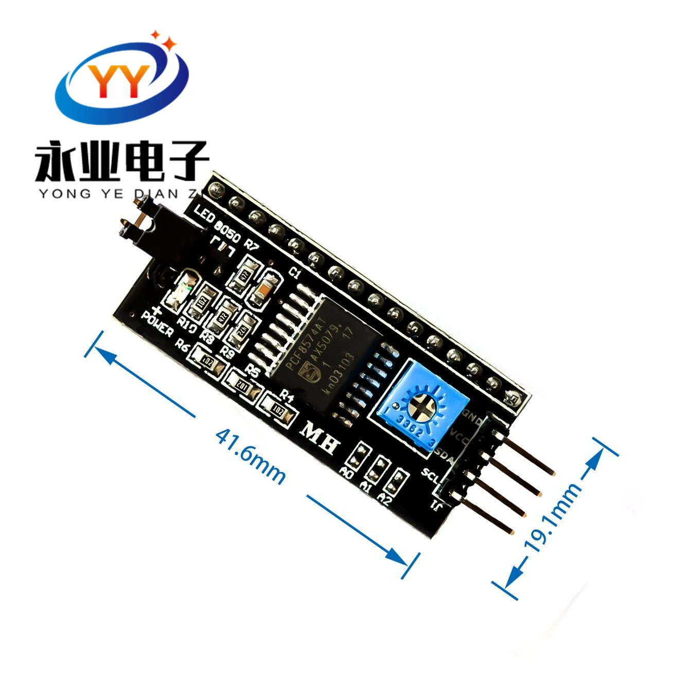 IIC/I2C/интерфейс LCD1602 библиотека функций платы адаптера LCD2004 версия передачи Плата расширения PCF8574
