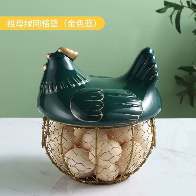 Керамическая корзина для яиц, фруктовая корзина, мусорная корзина синия керамическая кухонная полка хранения, керамическая корзина, корзина хранения искусства из железа