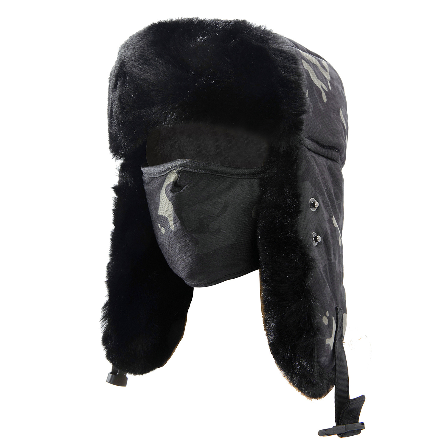 Sombrero invierno Thunderbolt sombrero hombre camuflaje grueso sombrero de esquí calentamiento almacenamiento de calor guantes de terciopelo sombrero de vuelo moda de personalidad