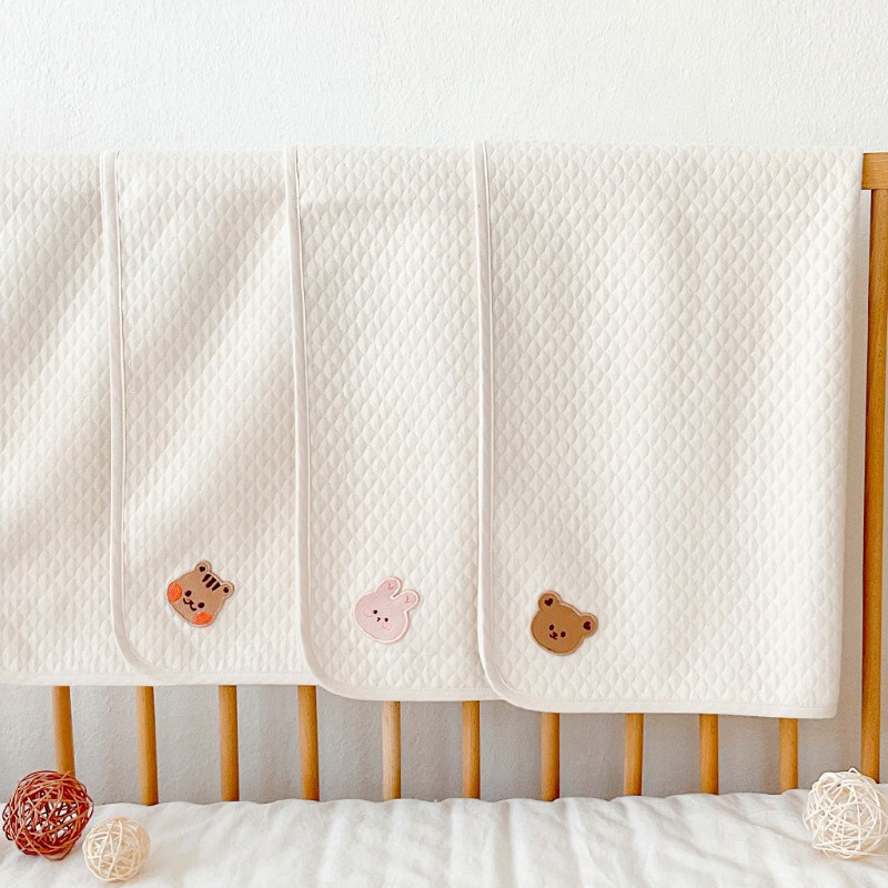 Ins South Korea Crib Baby Mattress Newborn Bed Sheet Pure Cotton Absorbent Soft Breathable Baby Mattress Bed Sheet