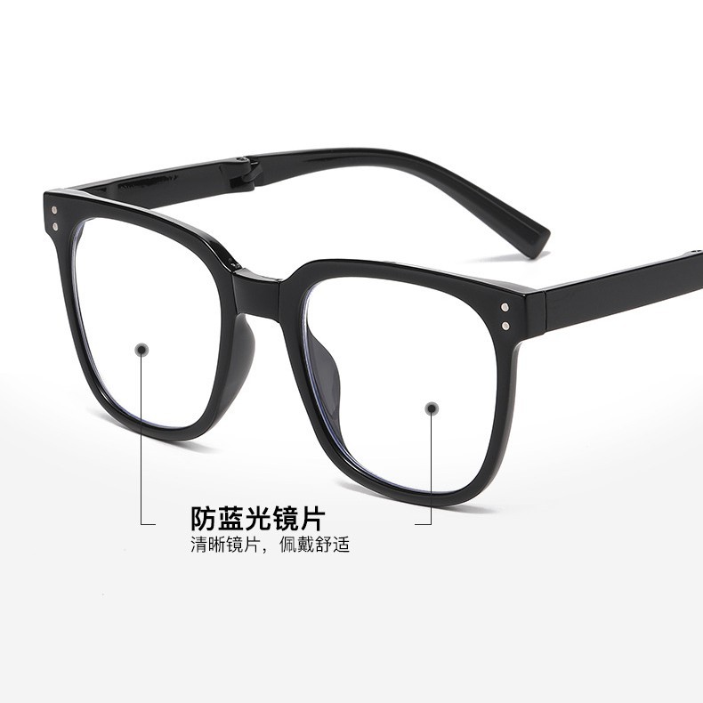 Gafas de lectura portátiles y modernas con filtro de luz azul, montura ovalada plegable, suministro directo de fábrica para personas mayores, gafas de lectura de visión única.