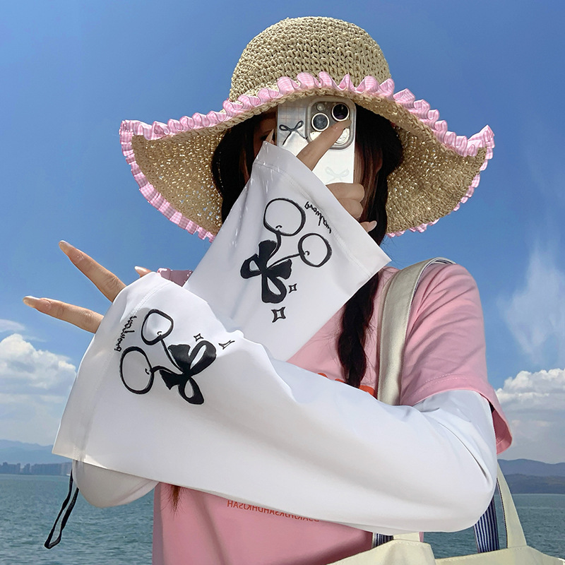 Funda de hielo, suelta y transpirable, sombra al aire libre de verano, protección UV, nuevo y lindo brazalete, manga de protección solar al por mayor