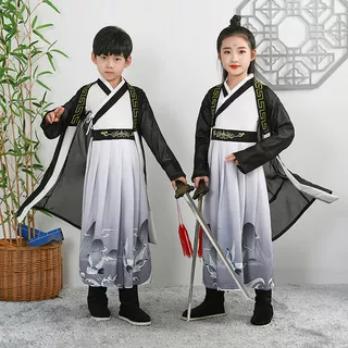 儿童国学汉服小学生汉服男女国学书童演出服弟子规三字经国潮汉服