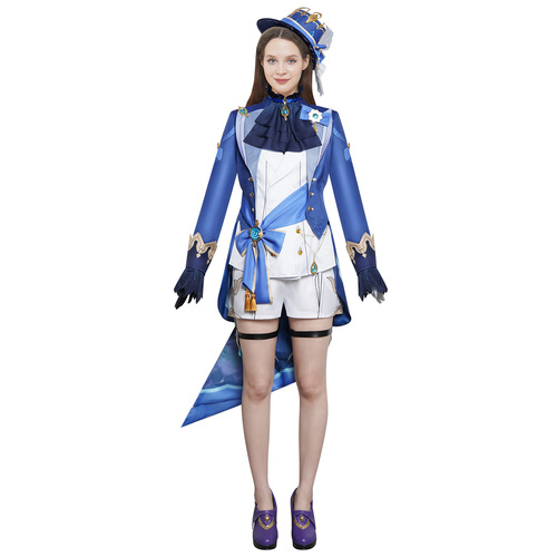 Original Sin Fenyona Water God cosplay costume, Fontaine Focalors Halloween cosplay role-playing stage costume for women