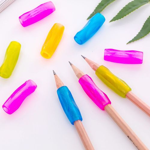 Children's pen grip corrector corrects writing posture, student and toddler pen holding sheath, candy-colored silicone pen holder