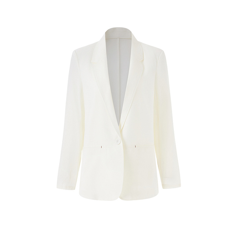 Nanyou Thin Linen Blazer for Women, Spring/Summer 2026, Breathable Long-Sleeve Casual Simple Commuter Suit Jacket Nanyou Thin Linen Blazer for Women, Spring/Summer 2026, Breathable Long-Sleeve Casual Simple Commuter Suit Jacket