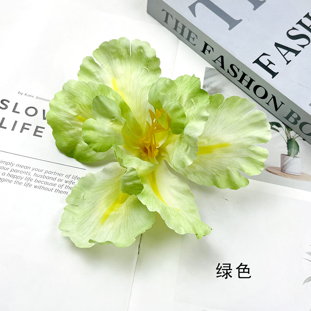 Simulación de flores Alice Iris cabeza de flores DIY Monet estilo de flores falsas tocadillo de flores material de paquete de accesorios de fotografía
