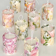 国境を越えたins円柱永生花の花のバラの花の香薫ろうそくの大豆ワックスの置物の家庭装飾