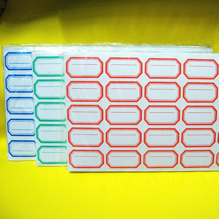 28*46mm账本标签贴纸 标记分类口取纸 彩色不干胶帐本手写标签纸