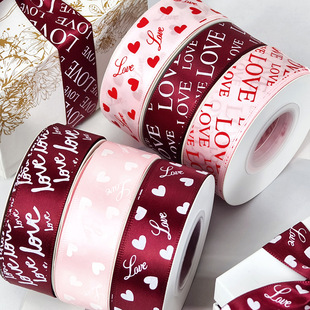 2.5cm����ӡ��love��Ϧ���˹��r���t��ɫ�z�������bYƷ���b�I