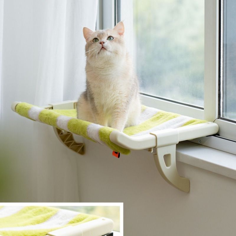 跨境猫咪吊床四季通用猫挂床阳台窗户猫吊床悬挂猫窝床边猫床猫窝|undefined