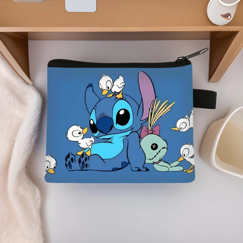New Stitch Coin Purse for Children, Large Capacity, Cute Key Card Holder, Polyester, High-End Feel, Wear-Resistant Storage Bag Wholesale New Stitch Coin Purse for Children, Large Capacity, Cute Key Card Holder, Polyester, High-End Feel, Wear-Resistant Storage Bag Wholesale