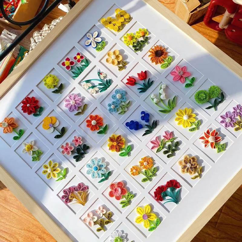 Derived Paper Picture Frame Dried Flower Specimen Mounted Porous Cardboard Picture Frame Multi-Palace Photo 36 Display Frame DIY