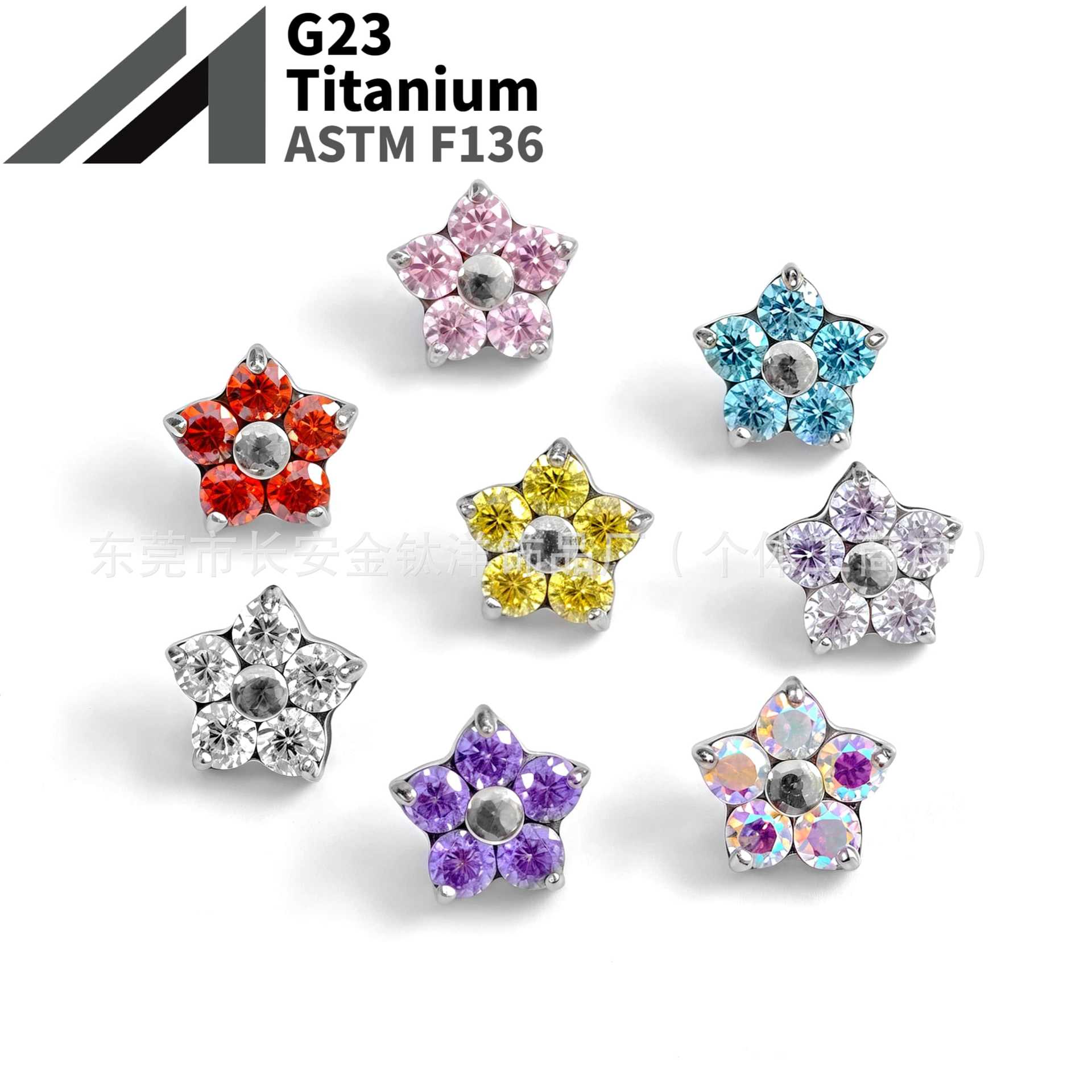 16G labret stud size and finish detail