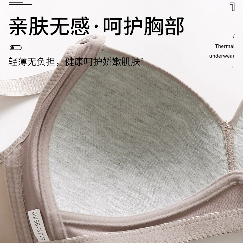 (Cross-border trading), comfortable breathable wireless bra, supporting underwear, bra top, plus size