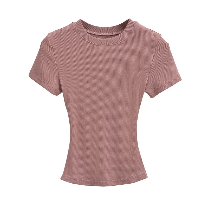American-Style Spicy Girl Pure Desire Slim-Fit Kardashian Alternative Basic Short-Sleeve T-Shirt 2025 New Fashion Versatile