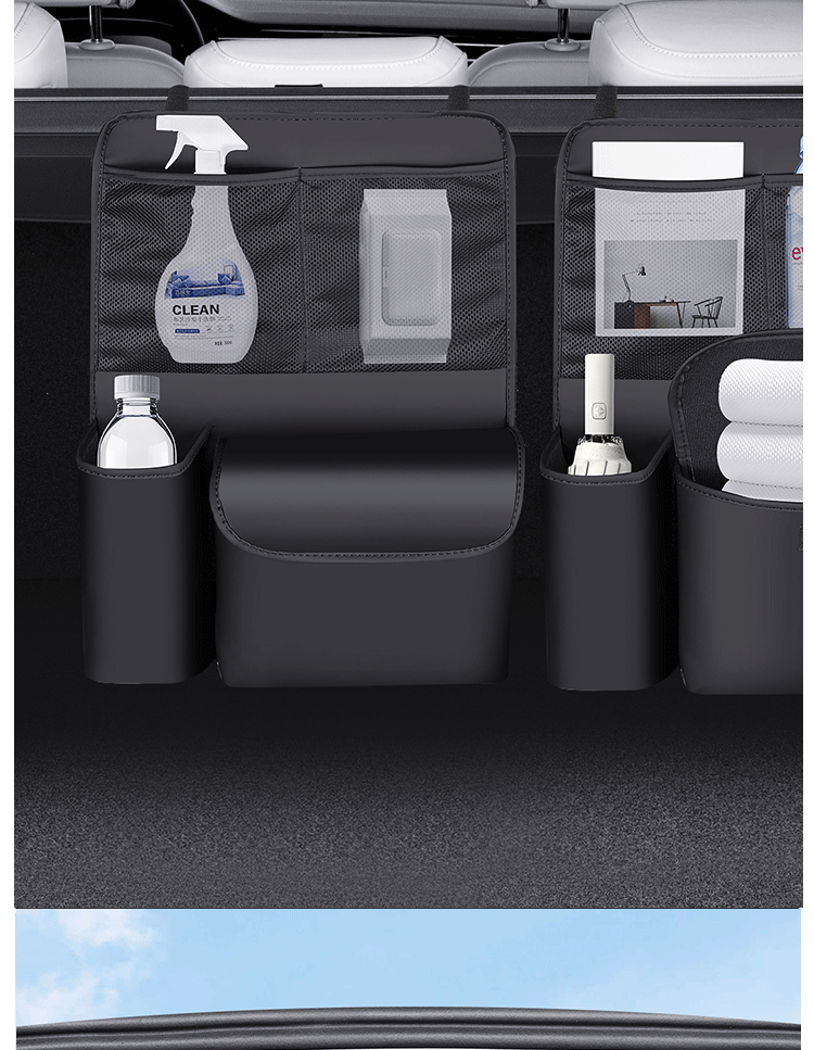 Car Trunk Storage Bag, Off-Road Vehicle Seat Back Storage Rack, Creative Car-Mounted Multi-Functional Hanging Storage Bag