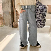 Осень джинсы, детские casual брюки, западный стиль, коллекция 2023 года, корейский стиль