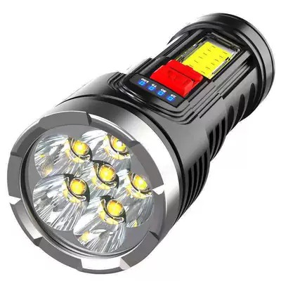 Cross-border strong light flashlight side light charging emergency outdoor household portable mini remote lighting lamp (UV fənərlər) - 822-6-color-box-set