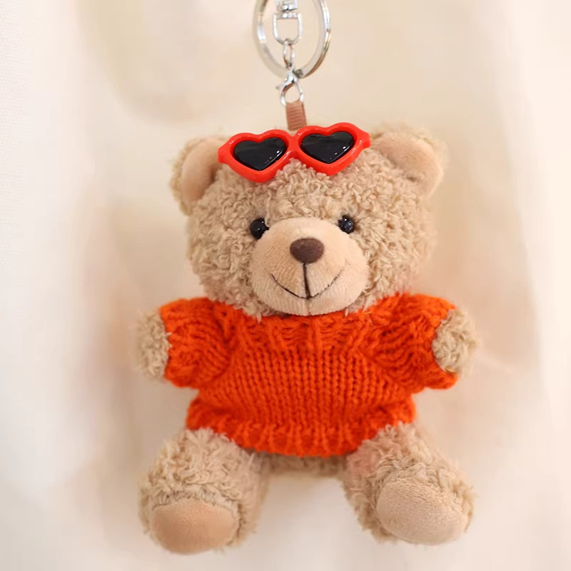 Teddy Bear bolsos colgantes muñecas bolsas de peluche llaveros bolsas de muñecas Teddy Bear muñecas eventos regalos impresión logo