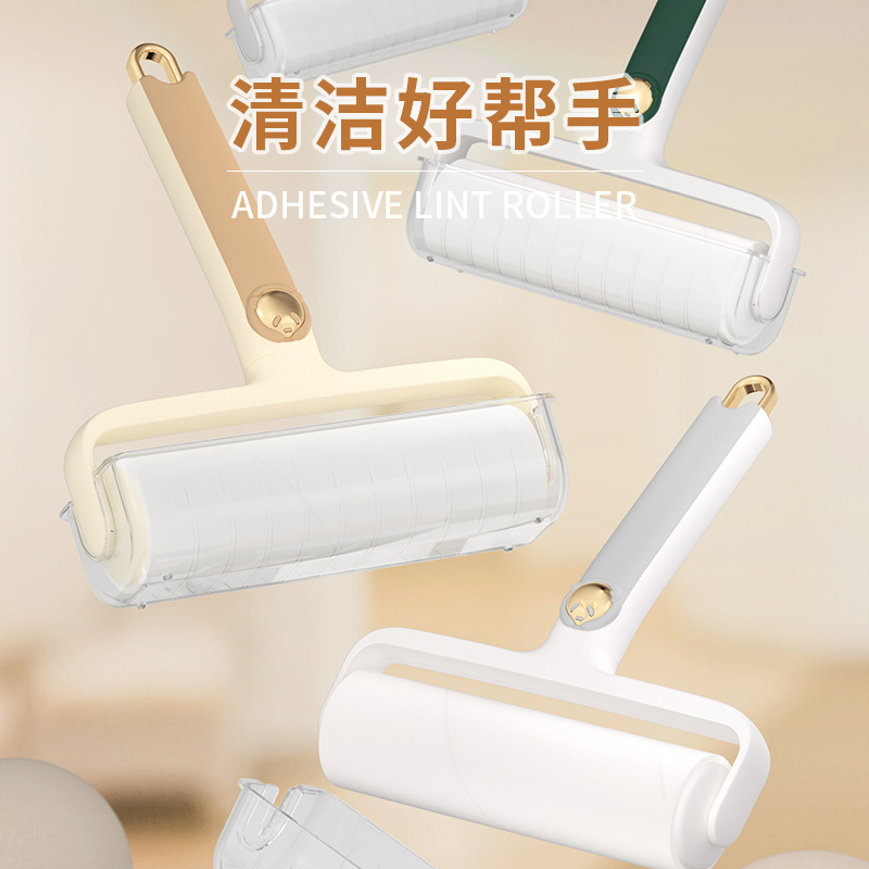 헤어 스티커 찢어지기 쉬운 헤어 스티커 롤 종이 롤러 먼지 끈적 끈적한 종이 청소 테이프 옷 헤어 스티커 롤러 브러시 애완 동물 브러쉬