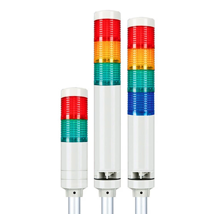Поставка сигнального светильника Colite STG40L многослойного красного, желтого и зеленого цвета диаметром 40 мм длиной ярко-блестящего типа.