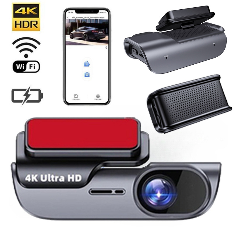 Cross-border 4K lipstick machine mobile phone interconnection WIFI driving recorder HD night vision installation-free vehicle recorder