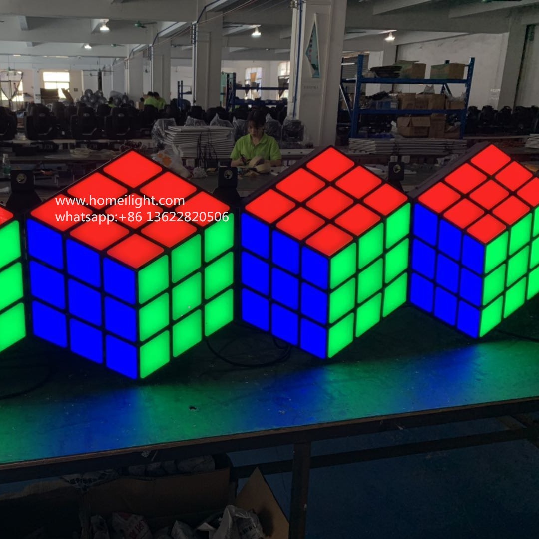新款优惠染色3D魔方演唱会酒吧背景效果灯