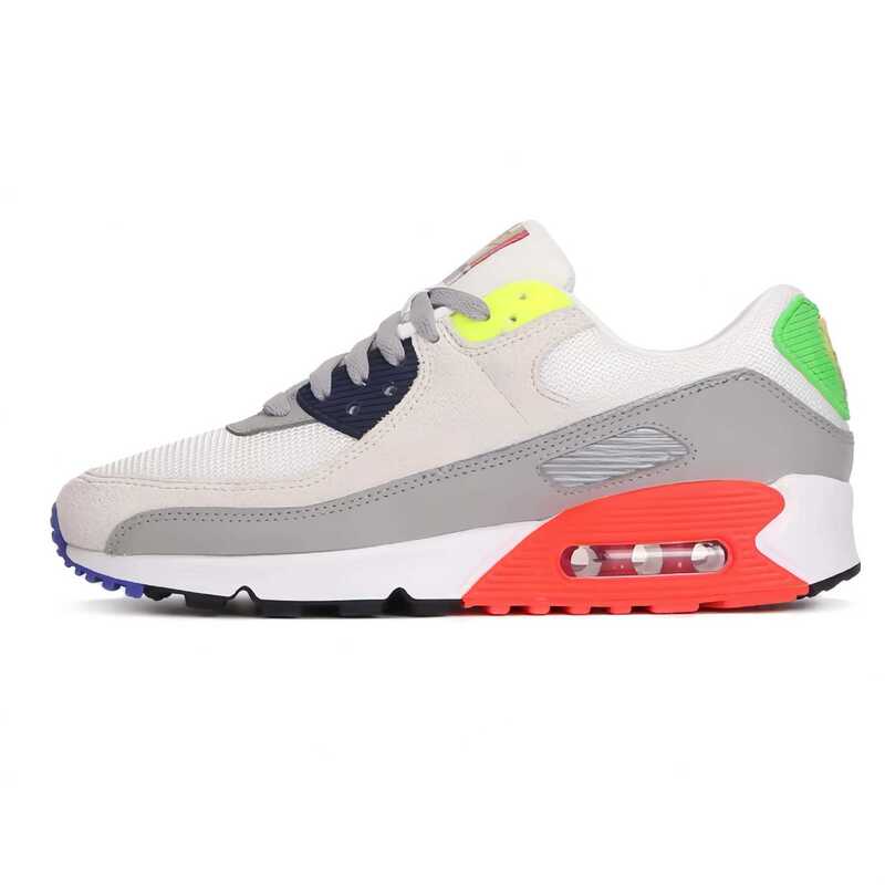 Max90 Men's and Women's Casual Height-Increasing Air-Cushioned Shoes Day of the Dead Navy Blue Blue and White Porcelain Cross-Border Sports Shoes