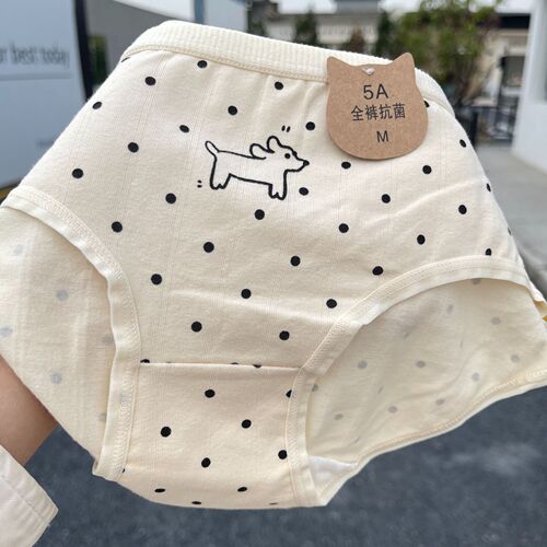 Kameow original striped cartoon 5A antibacterial mid-waist underwear ins trendy pure cotton crotch Japanese cute student briefs