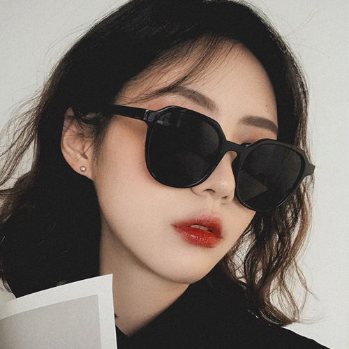 2024 new Korean style men's trendy sunglasses, disco big face slimming Internet celebrity street photography glasses women's ins sunglasses