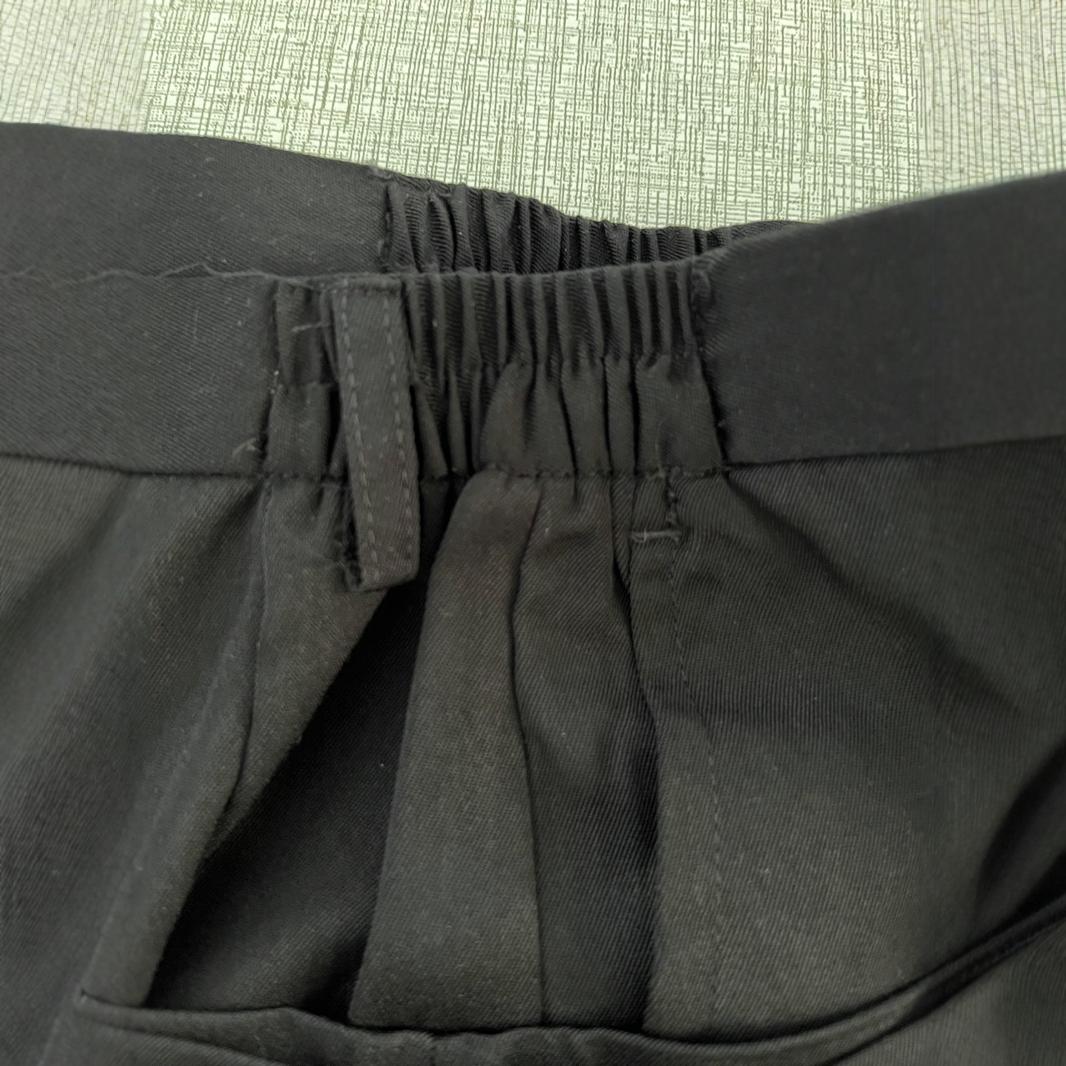 (2개) 호텔 방 검은 여성 바지 바지 청소 바지 탄성 밴드 디자인 청소 옷 작업복 재산 청소 유니폼