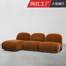 轻奢北欧小户型客厅现代简约设计师单人沙发异形模块组合布艺沙发