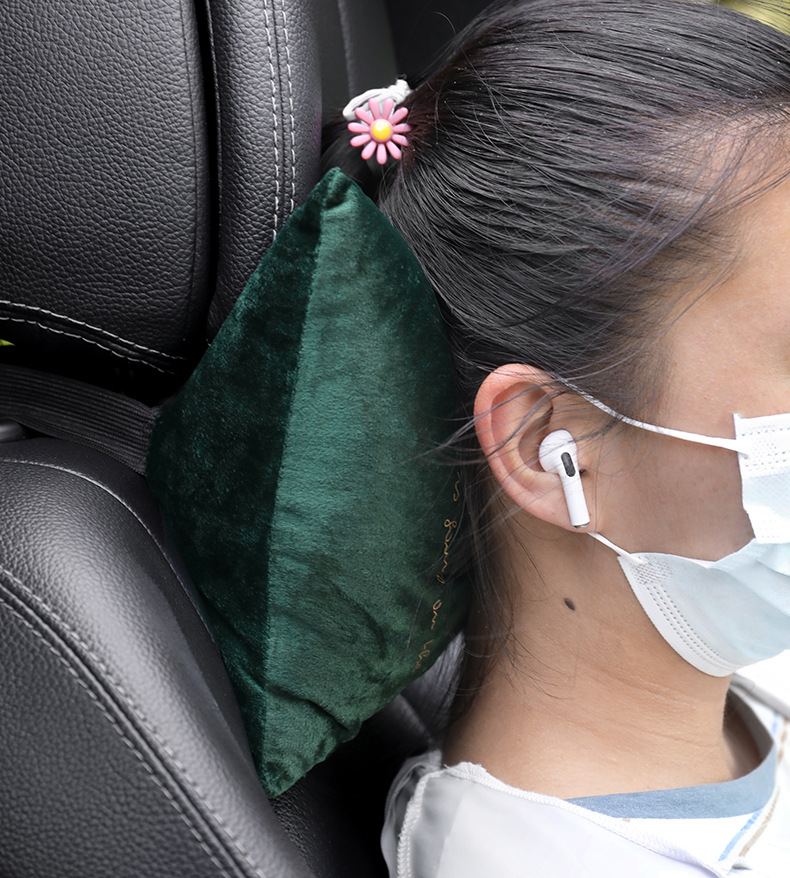Car headrest lumbar support a pair of car neck pillow main driving neck sleeping pillow car pillow creative cute