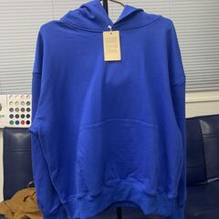アメリカの侃爺kanyeと同じクラインブルーの衛衣高街のカジュアルでゆったりしたカップル服の新型パーカー男