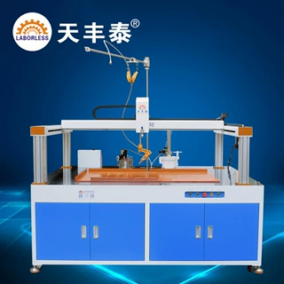 宁波天丰泰点胶机厂家定制TFT-1481R全自动落地式双龙门点胶机