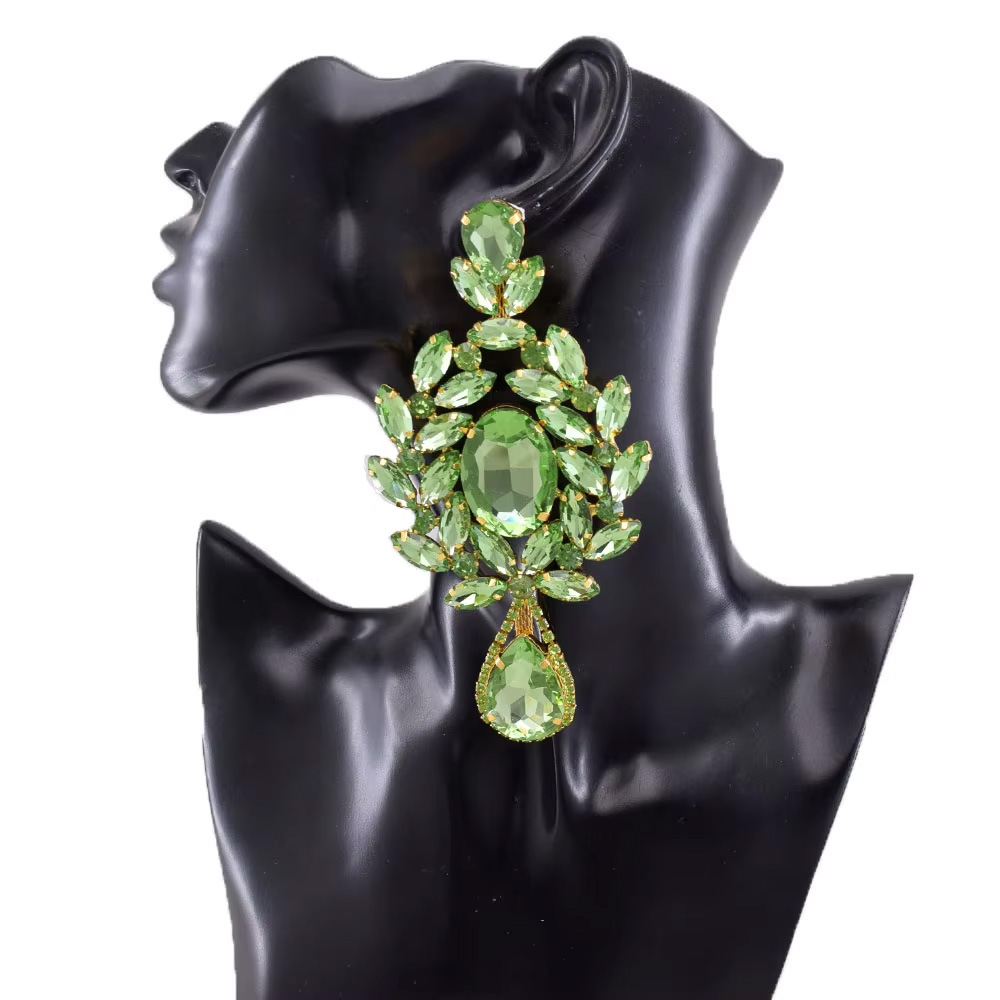 Luxury Statement Hoop Earrings For Women With Sparkling Diamonds_voghion.com