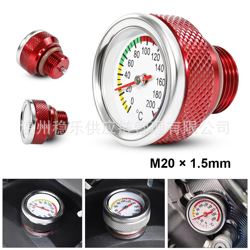 Motorcycle Oil Temperature Gauge M20*1.5Mm 0-40 ° C Motorcycle Modified Oil Temperature Indicator
