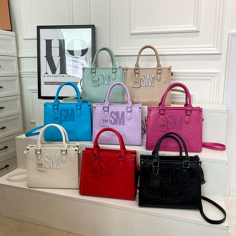 Bolso de hombro transfronterizo, personalidad femenina, letra, tendencia de la moda, bolso de mano, casual, salvaje, bandolera de gran capacidad