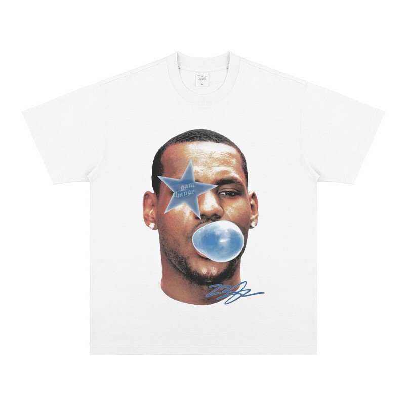 2026 New Model Lebron James Basketball Short-Sleeve T-Shirt for Men, Trendy American Style Loose Fit Printed Casual Top 2026 New Model Lebron James Basketball Short-Sleeve T-Shirt for Men, Trendy American Style Loose Fit Printed Casual Top