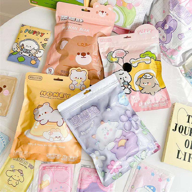 Cute children's cartoon warm stickers, winter keep warm sticker