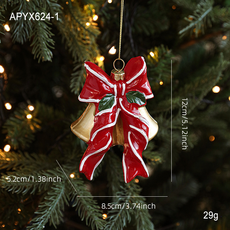 Nuevo color rojo y blanco dibujos animados colgantes de plástico Santa colgantes de árbol de Navidad decoración de atmósfera suministros de diseño