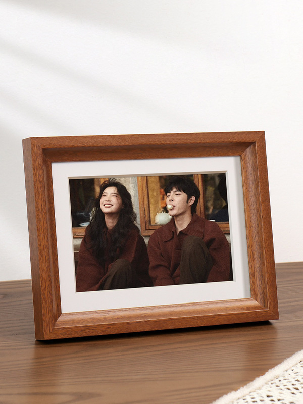 Solid wood photo frame set up table to wash photos to make photo album advanced sense 6 inch 7 inch 8 plus print diy wall empty frame