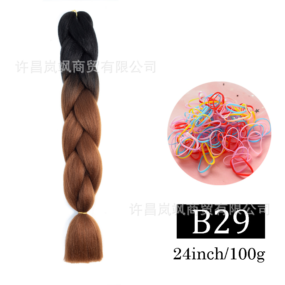 Peluca de trenza grande africana, color, trenza sucia, cuerda para el cabello, degradado, fibra química, trenza grande, reggae, hip-hop, trenza sucia, trenza