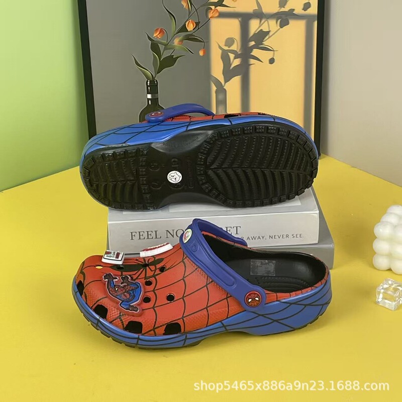 Kajia's New Spider-Man Second-Generation Adult Clogs, Outdoor Non-Slip Casual Sandals, Fashion Accessories Wholesale Kajia's New Spider-Man Second-Generation Adult Clogs, Outdoor Non-Slip Casual Sandals, Fashion Accessories Wholesale
