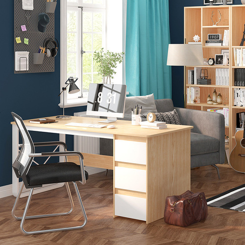 Yijiada computer desktop table small apartment home bookcase desk all-in-one simple workbench student writing desk