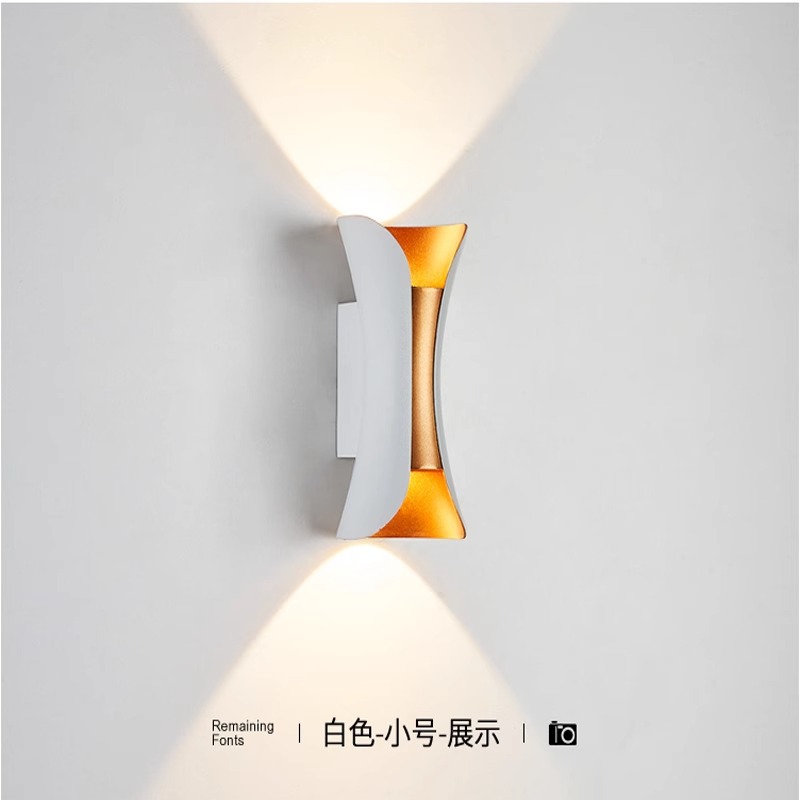 Lámpara de pared led de lujo ligero, pasillo, escalera, balcón, cabecera de cama, pared de fondo, tienda, decoración de pared exterior, pared luminosa superior e inferior